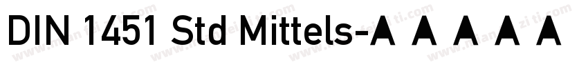 DIN 1451 Std Mittels字体转换